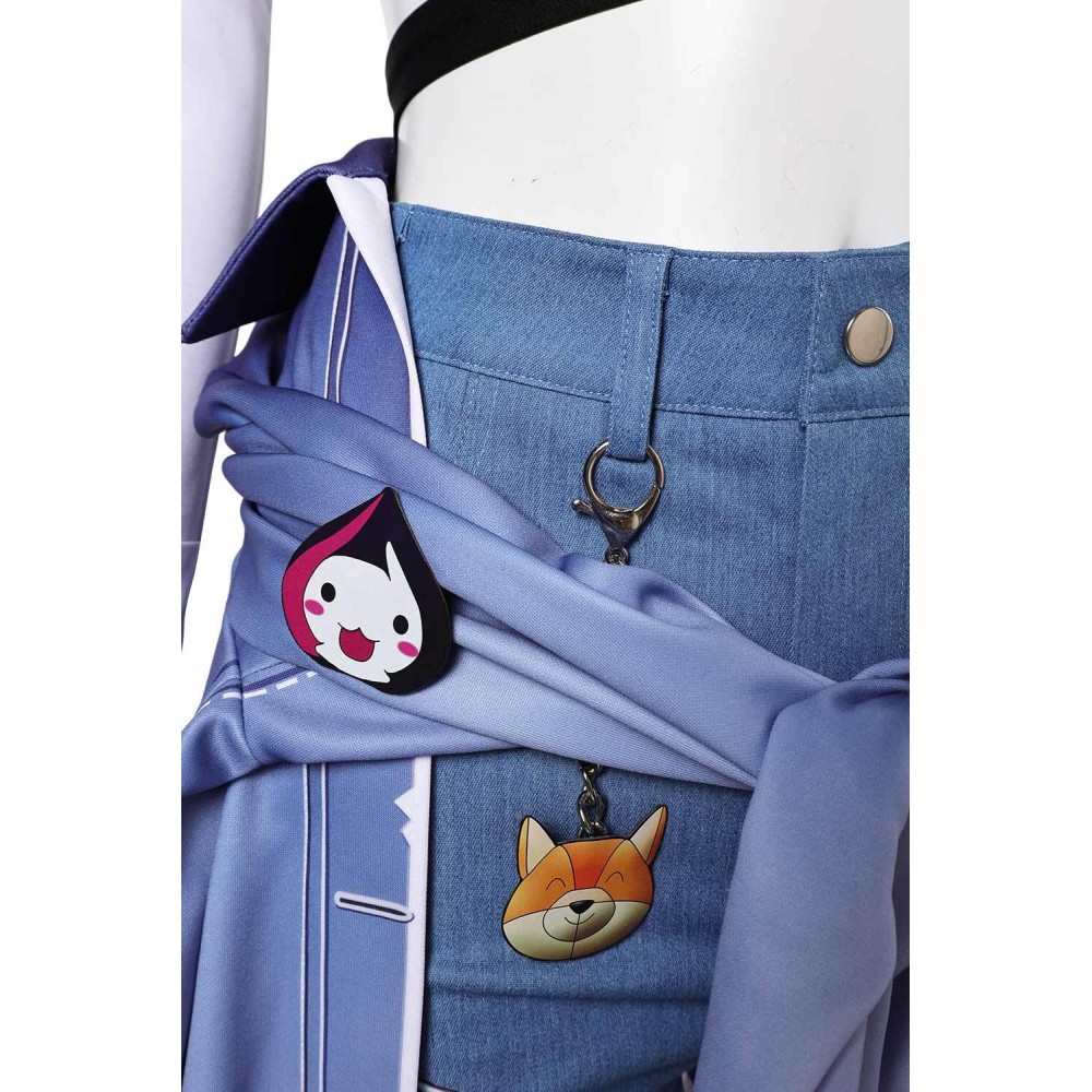 Overwatch OW 2 Kiriko LE SSERAFIM Costume de Cosplay Halloween Carnaval