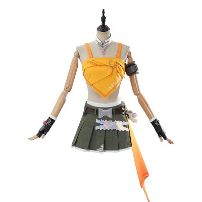 Overwatch Mercy LESSERAFIM Women Top Skirt Set Party Cosplay Costume Halloween Carnival Outfit