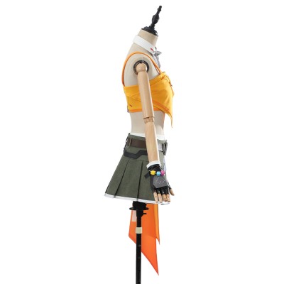 Overwatch Mercy LESSERAFIM Ensemble Haut Jupe Femme Costume de Fête Cosplay Halloween Carnaval