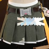 Overwatch Mercy LESSERAFIM Ensemble Haut Jupe Femme Costume de Fête Cosplay Halloween Carnaval