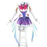 Overwatch Magic Girl Kiriko Purple Dress Cosplay Costume Halloween Carnival Outfit
