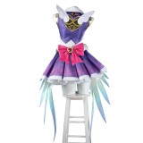 Overwatch Magic Girl Kiriko Purple Dress Cosplay Costume Halloween Carnival Outfit