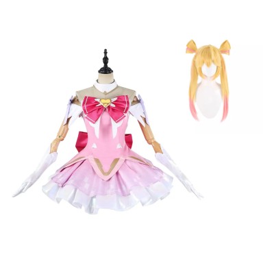 Costume de cosplay Overwatch Magic Girl Juno Jupe Rose Tenue de Halloween Carnaval