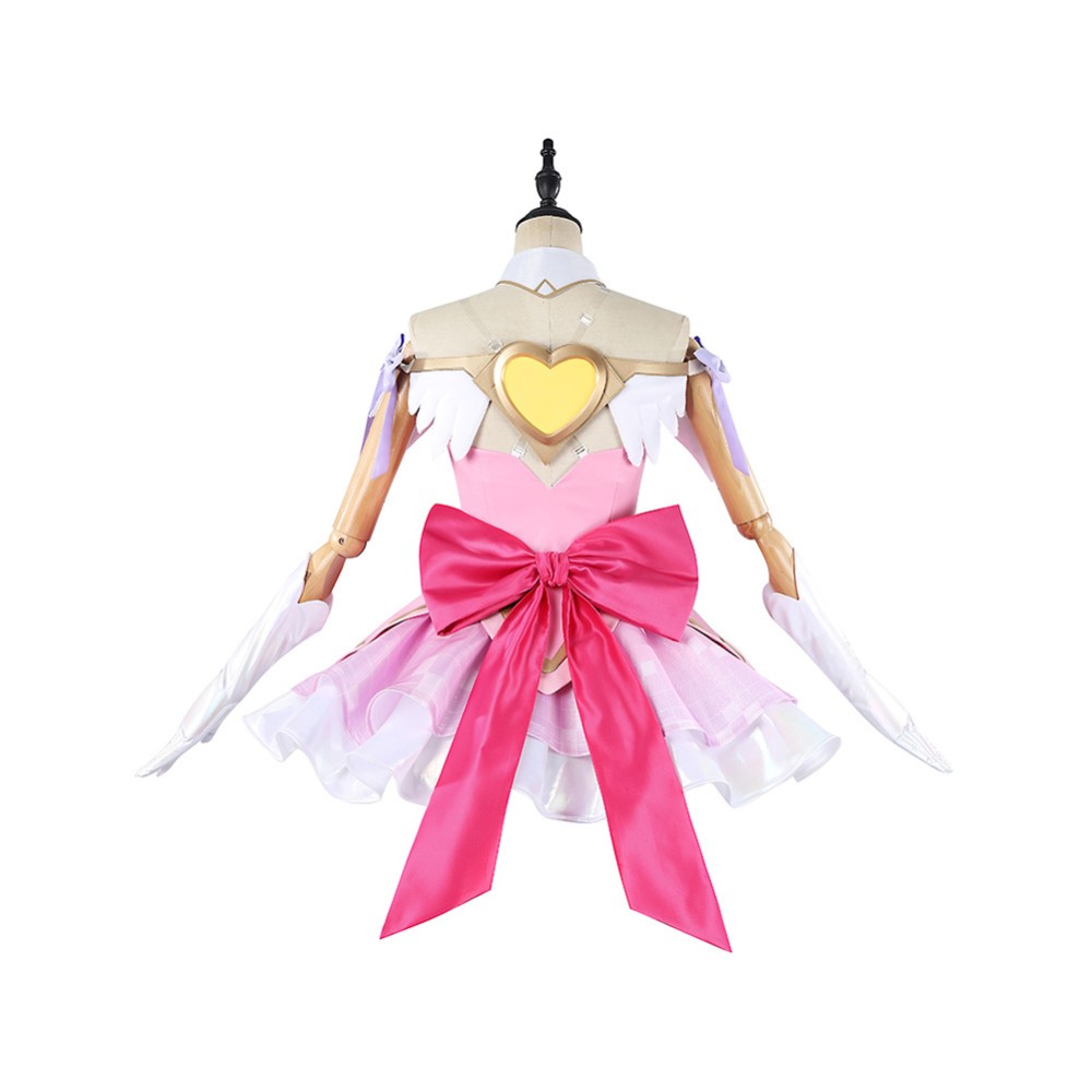 Costume de cosplay Overwatch Magic Girl Juno Jupe Rose Tenue de Halloween Carnaval