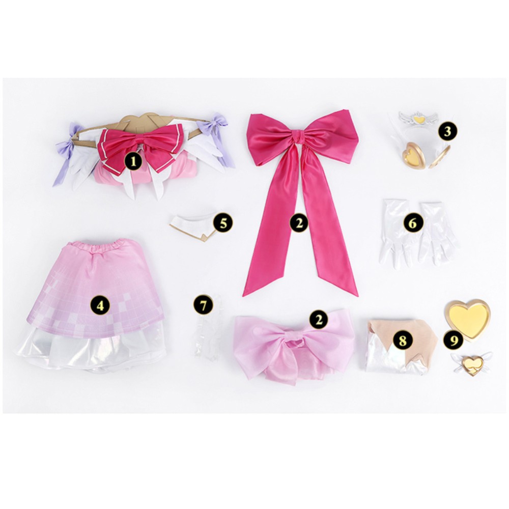 Costume de cosplay Overwatch Magic Girl Juno Jupe Rose Tenue de Halloween Carnaval