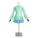 Overwatch Kiriko Rainy Day Skin Blue Coat Skirt Set Cosplay Costume Halloween Carnival Outfit
