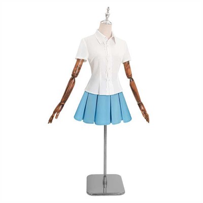 Overwatch Kiriko Rainy Day Skin Blue Coat Skirt Set Cosplay Costume Halloween Carnival Outfit