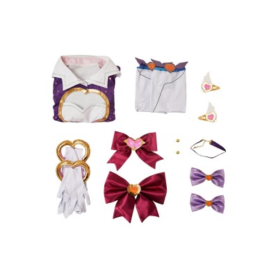 Overwatch Kiriko Ensemble de Jupe de Fille Magique Costume de Cosplay de Fête Halloween Carnaval