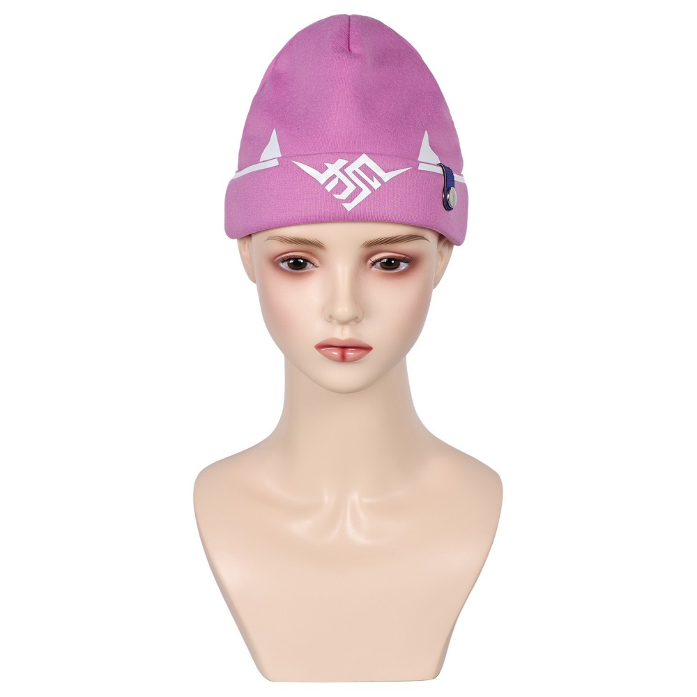 Accessoires de costume de cosplay Kiriko Pink en tricot Overwatch, chapeau pour Halloween et carnaval