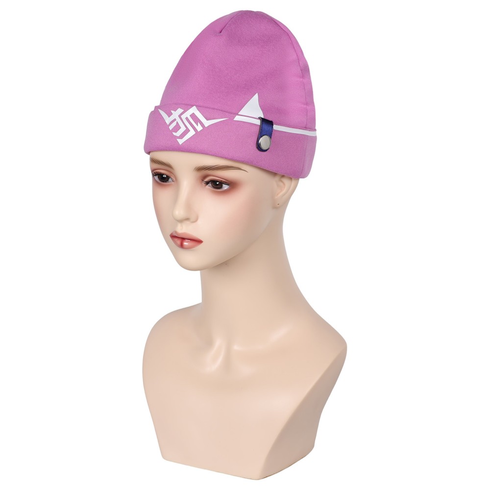 Accessoires de costume de cosplay Kiriko Pink en tricot Overwatch, chapeau pour Halloween et carnaval