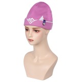 Accessoires de costume de cosplay Kiriko Pink en tricot Overwatch, chapeau pour Halloween et carnaval