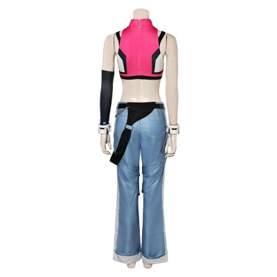 Overwatch Juno LE SSERAFIM Top Pants Set Women Party Cosplay Costume Halloween Carnival Outfit