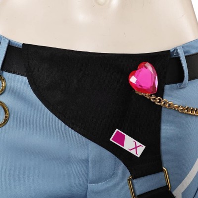 Overwatch Juno LE SSERAFIM Top Pants Set Women Party Cosplay Costume Halloween Carnival Outfit