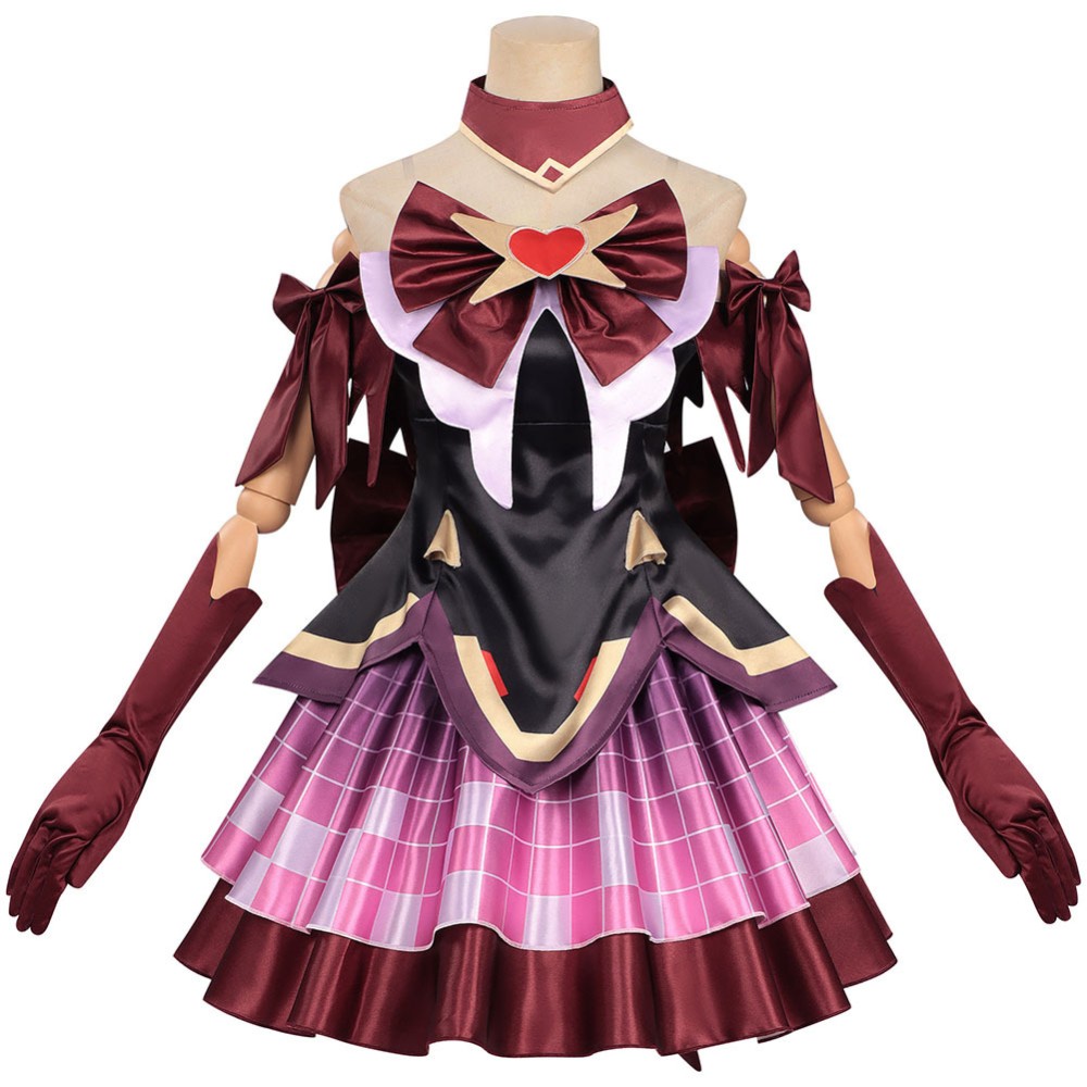 Overwatch Juno Black and Red Heart of Hope Magical Girl Myth Skin Cosplay Costume Halloween Carnival