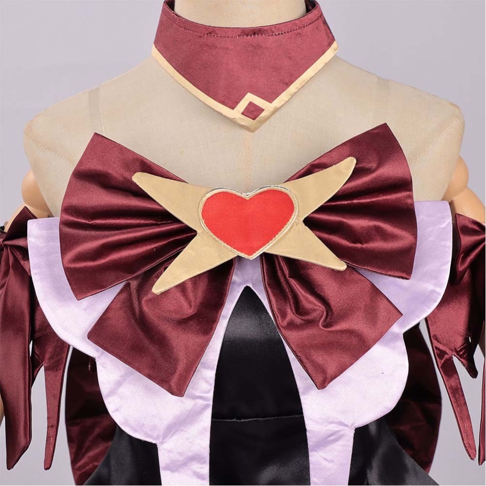 Overwatch Juno Black and Red Heart of Hope Magical Girl Myth Skin Cosplay Costume Halloween Carnival