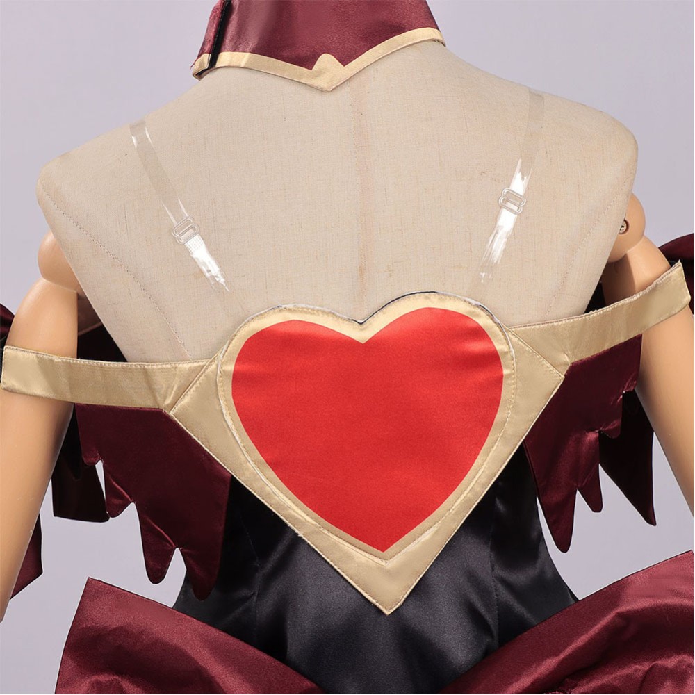Overwatch Juno Black and Red Heart of Hope Magical Girl Myth Skin Cosplay Costume Halloween Carnival