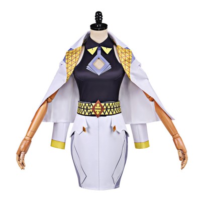 Overwatch Domina Femmes Costume Cosplay Blanc Tenue Halloween Carnaval
