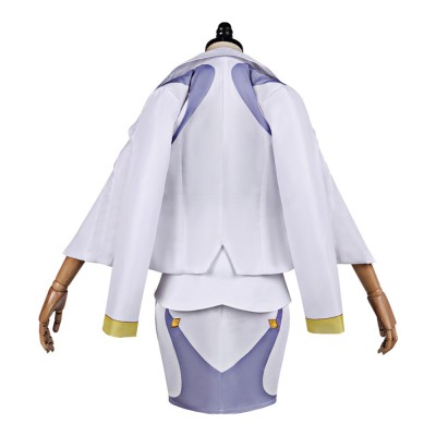 Overwatch Domina Women White Cosplay Costume Halloween Carnival Outfit