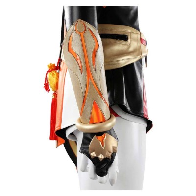 Overwatch Anran Ye Women Orange Cosplay Costume Halloween Carnival Outfit