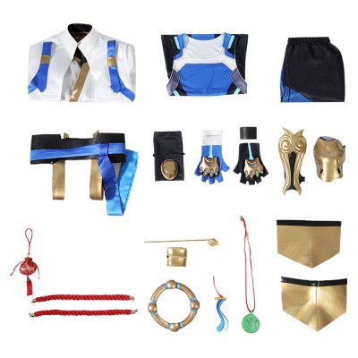 Costume de fête complet Wuyang pour cosplay Overwatch 2, tenue de carnaval d'Halloween