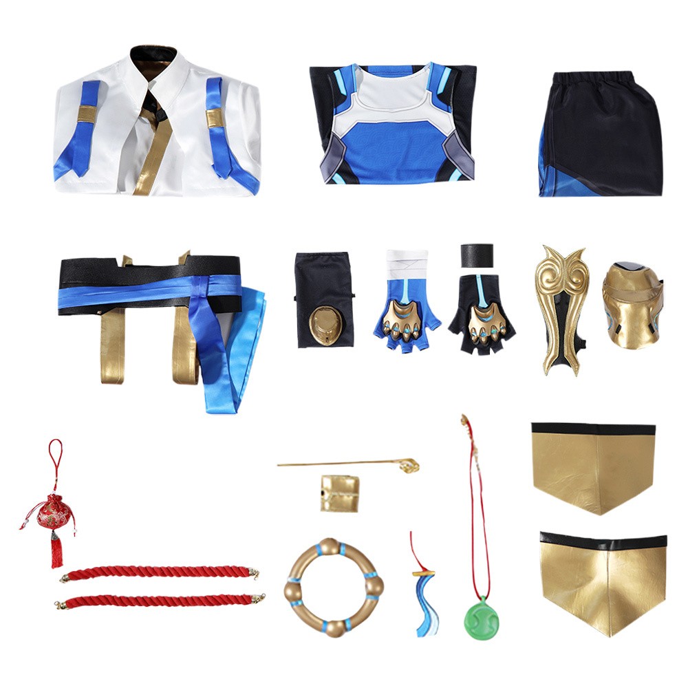 Costume de fête complet Wuyang pour cosplay Overwatch 2, tenue de carnaval d'Halloween