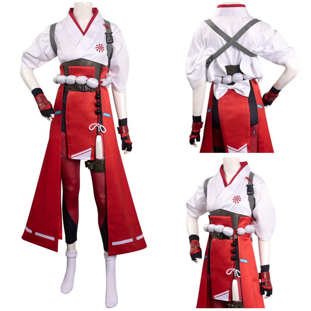 Overwatch 2 OW Kiriko Suit Cosplay Costume Halloween Carnival Outfit