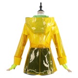 Overwatch 2 Mei Ensemble de Imperméable Jaune Jour de Pluie Costume Cosplay Halloween Carnaval