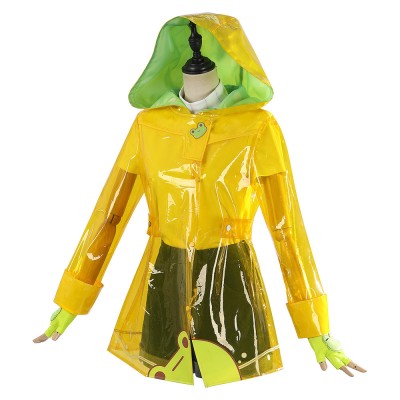 Overwatch 2 Mei Ensemble de Imperméable Jaune Jour de Pluie Costume Cosplay Halloween Carnaval