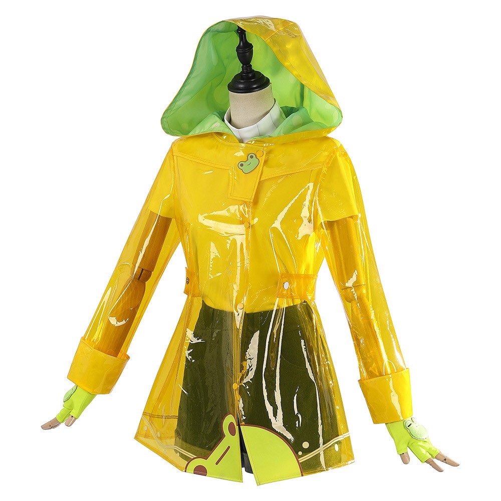 Overwatch 2 Mei Ensemble de Imperméable Jaune Jour de Pluie Costume Cosplay Halloween Carnaval