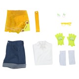 Overwatch 2 Mei Ensemble de Imperméable Jaune Jour de Pluie Costume Cosplay Halloween Carnaval