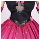 Overwatch 2 D.VA Nocturna Black Pink Dress Cosplay Costume Halloween Carnival Outfit
