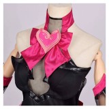 Overwatch 2 D.VA Nocturna Black Pink Dress Cosplay Costume Halloween Carnival Outfit