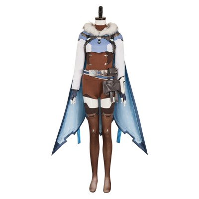 Overwatch Freja Women Fullset Party Cosplay Costume Halloween Carnival Outfit