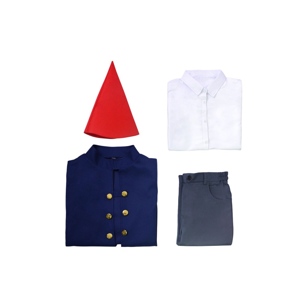 Over the Garden Wall Wirt Cloak Suit Cosplay Costume Halloween Carnival Outfit