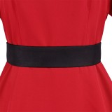 Oshi no Ko Ruby Hoshino Women Red Dress Cosplay Costume Halloween Carnival Outfit