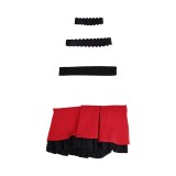 Oshi no Ko Ruby Hoshino Women Red Dress Cosplay Costume Halloween Carnival Outfit