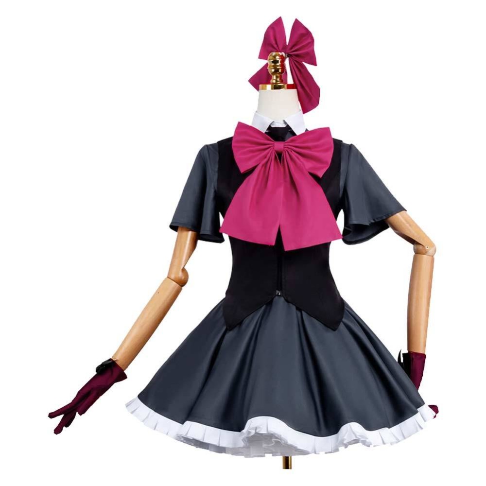Oshi no Ko Ruby Hoshino Robe Noire Femme Costume Cosplay Tenue Halloween Carnaval