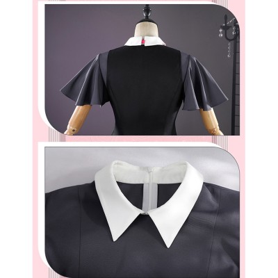 Oshi no Ko Rubii Hoshino Women Black Dress Cosplay Costume Halloween Carnival Outfit