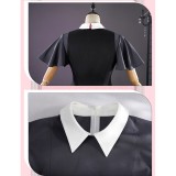 Oshi no Ko Rubii Hoshino Women Black Dress Cosplay Costume Halloween Carnival Outfit
