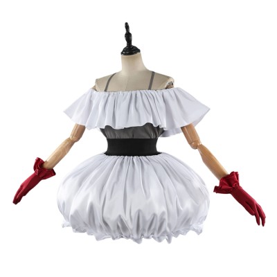 Oshi no Ko Kana Arima Femme Robe Blanche Costume Cosplay Halloween Carnaval Tenue