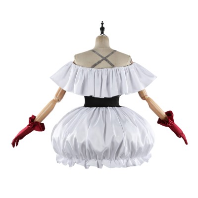 Oshi no Ko Kana Arima Femme Robe Blanche Costume Cosplay Halloween Carnaval Tenue