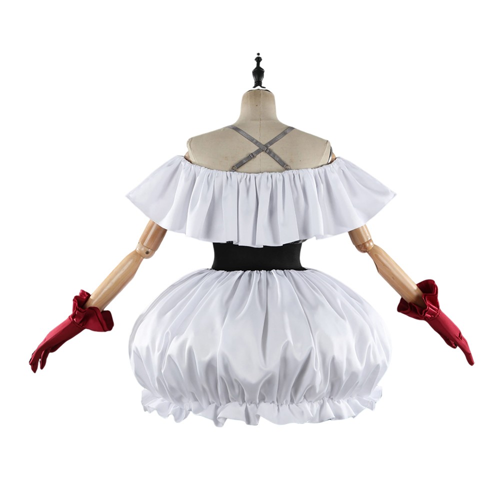 Oshi no Ko Kana Arima Femme Robe Blanche Costume Cosplay Halloween Carnaval Tenue