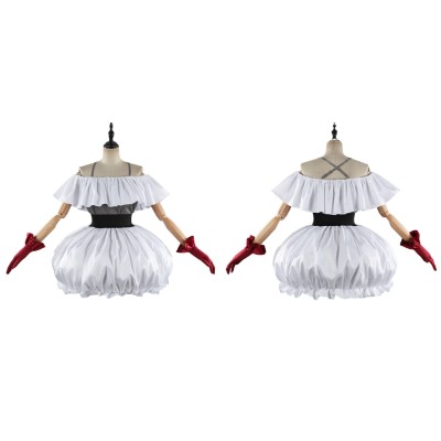 Oshi no Ko Kana Arima Femme Robe Blanche Costume Cosplay Halloween Carnaval Tenue