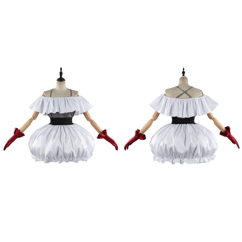 Oshi no Ko Kana Arima Femme Robe Blanche Costume Cosplay Halloween Carnaval Tenue