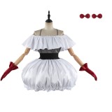 Oshi no Ko Kana Arima Femme Robe Blanche Costume Cosplay Halloween Carnaval Tenue