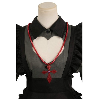 Oshi no Ko Hoshino Rubii Vampire Maid Dress Set Suit Cosplay Costume Halloween Carnival Outfit