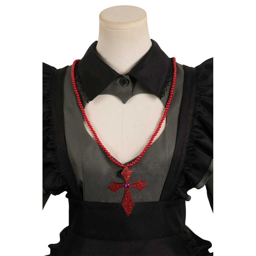 Oshi no Ko Hoshino Rubii Vampire Maid Dress Set Suit Cosplay Costume Halloween Carnival Outfit