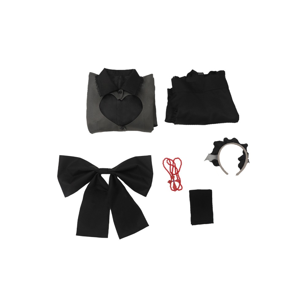 Oshi no Ko Hoshino Rubii Vampire Maid Dress Set Suit Cosplay Costume Halloween Carnival Outfit