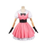 OSHI NO KO Hoshino Rubii Pink Polka Dot Dress Suit Cosplay Costume Halloween Carnival Outfit