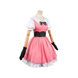 OSHI NO KO Hoshino Rubii Pink Polka Dot Dress Suit Cosplay Costume Halloween Carnival Outfit